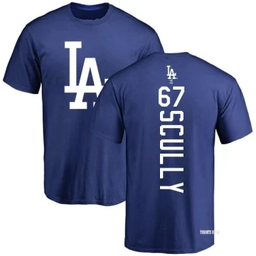 Women's Vin Scully Name and Number Banner Wave V-Neck T-Shirt