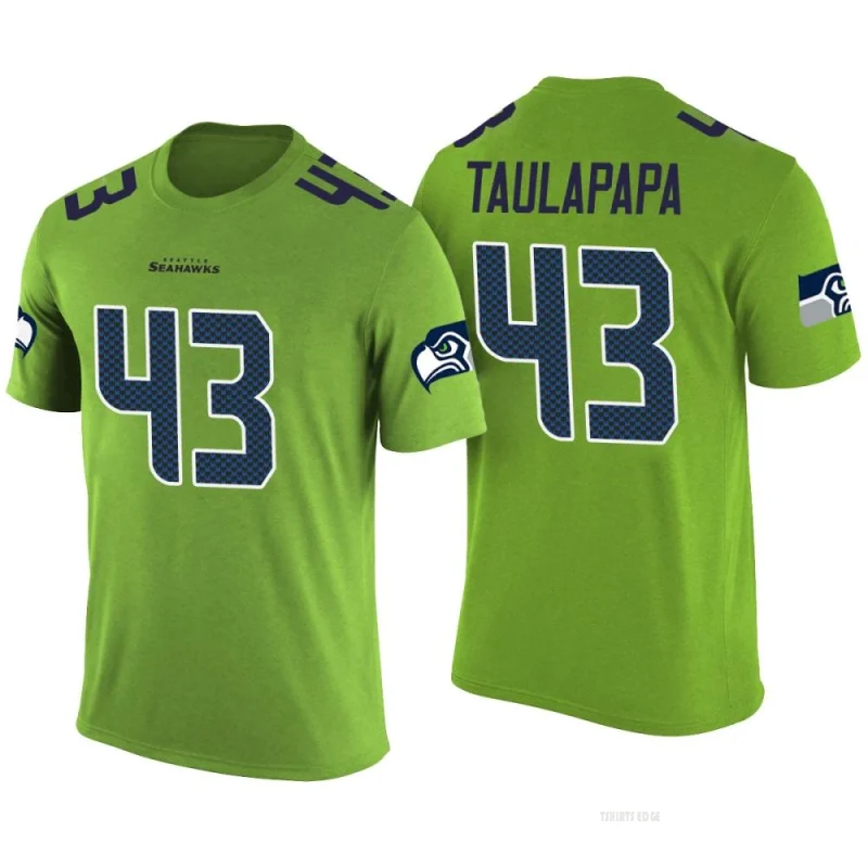 Wayne Taulapapa Legend Color Rush T-Shirt - Green - Tshirtsedge