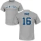 Whitey Ford Name & Number T-Shirt - Gray