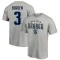 Will Borgen Name & Number Lockup T-Shirt - Gray