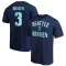 Will Borgen Name & Number Victory Arch T-Shirt - Navy