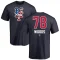 William Woods Name and Number Banner Wave T-Shirt - Navy