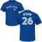 Willie Upshaw Name & Number T-Shirt - Royal