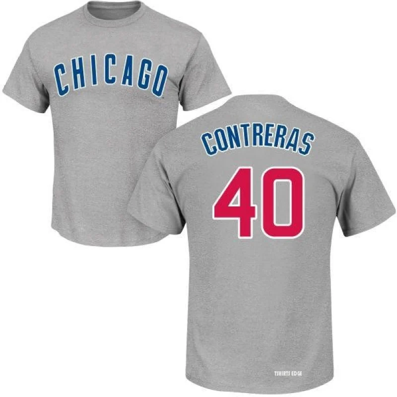 Willson Contreras Name & Number T-Shirt - Navy - Tshirtsedge