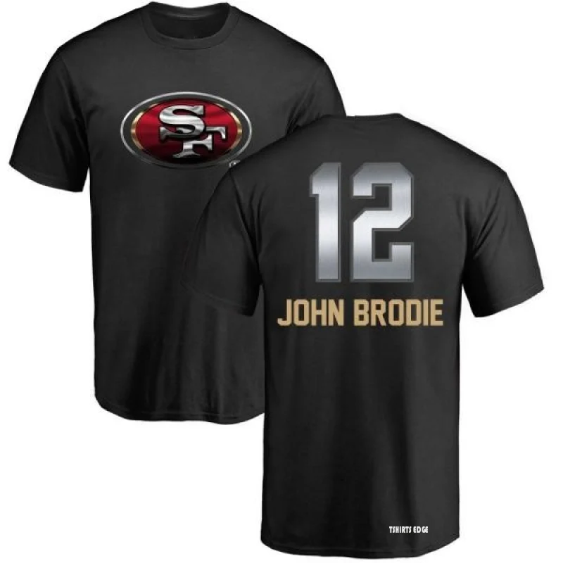 Wilson John Brodie Midnight Mascot T Shirt Black Tshirtsedge