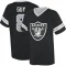 Wilson Ray Guy Name & Number Game Day V-Neck T-Shirt - Black