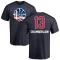 Wilt Chamberlain Name and Number Banner Wave T-Shirt - Navy