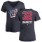 Women's Aaron Barrett Name and Number Banner Wave V-Neck T-Shirt - Navy