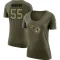 Women's Aaron Brewer Legend Salute to Service Scoop Neck T-Shirt - Olive