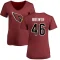 Women's Aaron Brewer Name & Number Slim Fit T-Shirt - Maroon