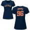 Women's Aaron Brown Name & Number T-Shirt - Navy