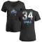 Women's Aaron Civale Midnight Mascot V-Neck T-Shirt - Black