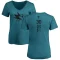 Women's Aaron Dell One Color Backer T-Shirt - Teal