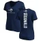 Women's Aaron Donald Backer Slim Fit T-Shirt - Navy