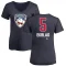 Women's Aaron Ekblad Name and Number Banner Wave V-Neck T-Shirt - Navy