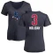 Women's Aaron Holiday Name and Number Banner Wave V-Neck T-Shirt - Navy