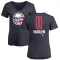 Women's Aaron Huglen Name and Number Banner Wave V-Neck T-Shirt - Navy