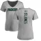 Women's Aaron Jones Backer V-Neck T-Shirt - Ash