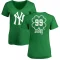 Women's Aaron Judge Dubliner Name & Number V-Neck T-ShirtKelly - Green