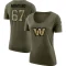 Women's Aaron Monteiro Legend Salute to Service Scoop Neck T-Shirt - Olive