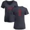 Women's Aaron Ness One Color Backer T-Shirt - Navy