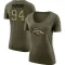 Women's Aaron Patrick Legend Salute to Service Scoop Neck T-Shirt - Olive