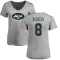 Women's Aaron Rodgers Name & Number Slim Fit T-Shirt - Ash