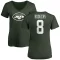 Women's Aaron Rodgers Name & Number Slim Fit T-Shirt - Green