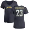 Women's Aaron Shampklin Name & Number Slim Fit V-Neck T-Shirt - Navy