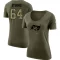 Women's Aaron Stinnie Legend Salute to Service Scoop Neck T-Shirt - Olive