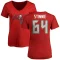 Women's Aaron Stinnie Name & Number Slim Fit T-Shirt - Red