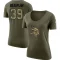 Women's Abraham Beauplan Legend Salute to Service Scoop Neck T-Shirt - Olive