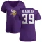 Women's Abraham Beauplan Name & Number Slim Fit T-Shirt - Purple