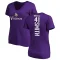 Women's Abram Smith Backer Slim Fit T-Shirt - Purple