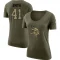 Women's Abram Smith Legend Salute to Service Scoop Neck T-Shirt - Olive