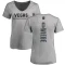 Women's Abram Wiebe Backer Slim Fit V-Neck T-Shirt - Heathered Gray