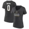 Women's Abram Wiebe Heather 2023 Western Conference Champions V-Neck T-Shirt - Charcoal