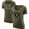 Women's Adam Butler Legend Salute to Service Scoop Neck T-Shirt - Olive