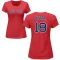 Women's Adam Duvall Name & Number T-Shirt - Red