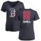 Women's Adam Duvall Name and Number Banner Wave V-Neck T-Shirt - Navy