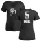 Women's Adam Engel Midnight Mascot V-Neck T-Shirt - Black