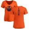 Women's Adam Erne One Color Backer Slim Fit V-Neck T-Shirt - Orange