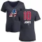 Women's Adam Jones Name and Number Banner Wave V-Neck T-Shirt - Navy