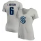 Women's Adam Larsson Name & Number V-Neck T-Shirt - Gray