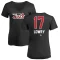 Women's Adam Lowry Name and Number Banner Wave V-Neck T-Shirt - Black