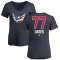 Women's Adam Oates Name and Number Banner Wave V-Neck T-Shirt - Navy