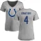 Women's Adam Vinatieri Name & Number Slim Fit T-Shirt - Ash