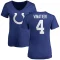 Women's Adam Vinatieri Name & Number Slim Fit T-Shirt - Royal