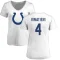 Women's Adam Vinatieri Name & Number Slim Fit T-Shirt - White