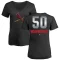 Women's Adam Wainwright Midnight Mascot V-Neck T-Shirt - Black